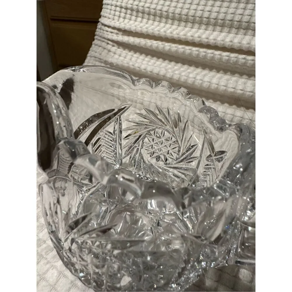 Crystal sugar and creamer set